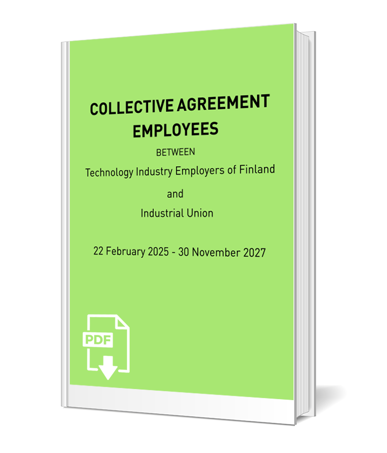Collective agreement, employees in the technology industries 2025-2027
