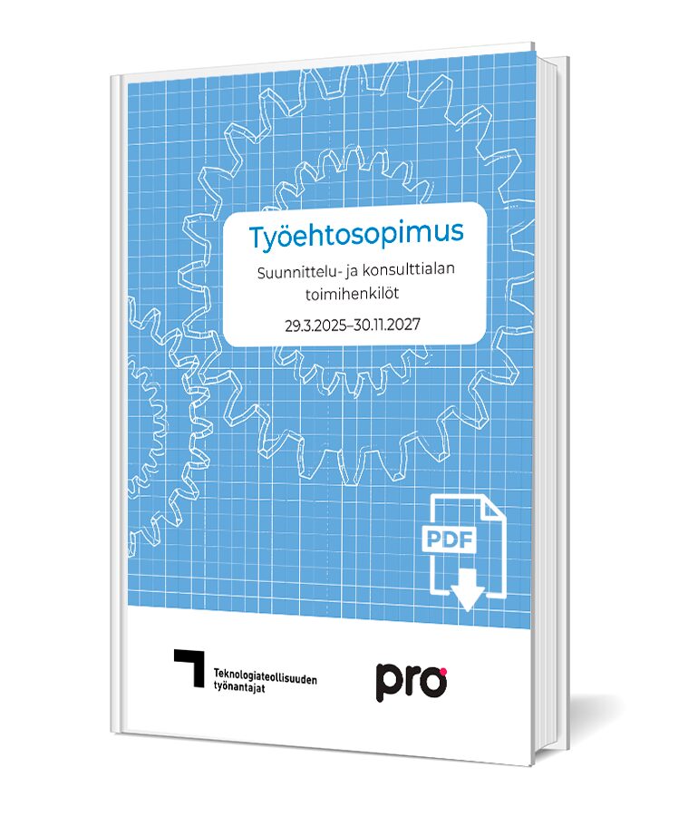 Työehtosopimus, suunnittelu- ja konsulttialan toimihenkilöt 2025–2027