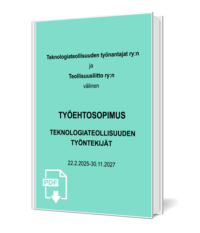Työehtosopimus, teknologiateollisuuden työntekijät 2025–2027