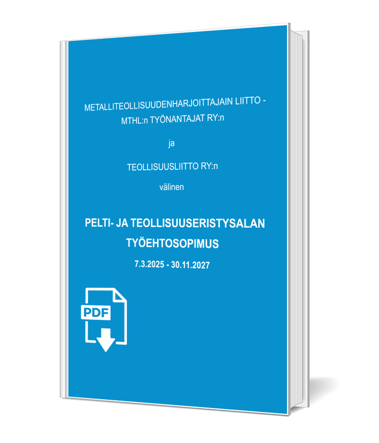 Työehtosopimus, pelti- ja teollisuuseristysala 2025–2027
