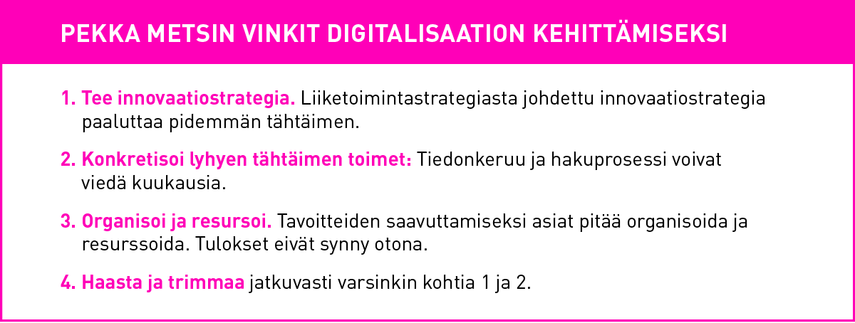 Pekka Metsin vinkit, Uudistujat-sarja