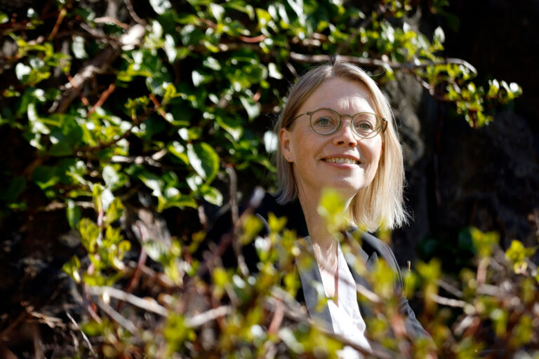 Tiina Kähö smiling to the camera.