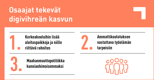 Osaajat tekevät digivihreän kasvun -infograafi